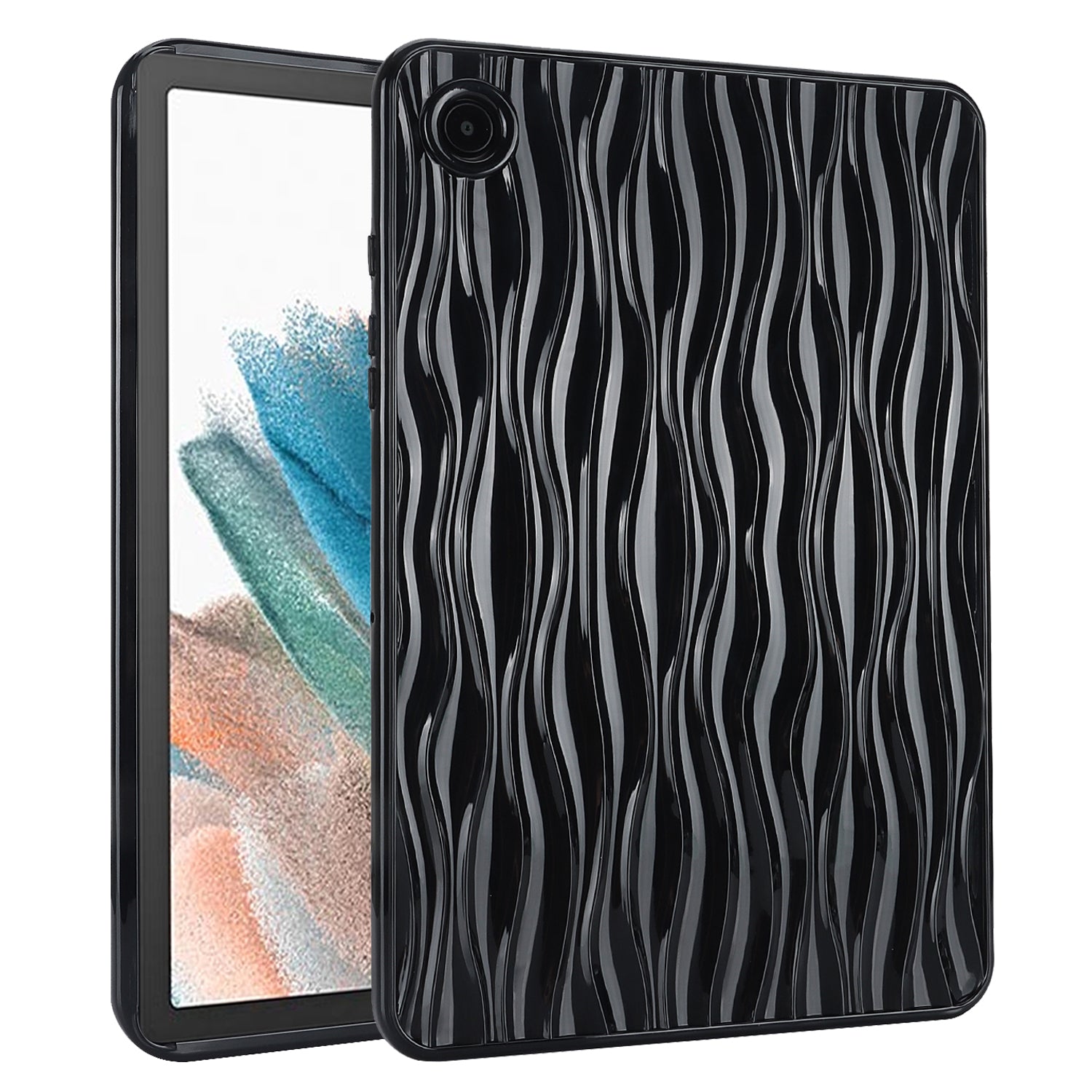 For Samsung Galaxy Tab A8 10.5 (2021) X200 Tab A8 10.5 (2022) Water Ripple Texture Case Solid Color TPU Anti-slip Tablet Cover For Samsung Galaxy Tab A8 10.5 (2021) X200 Tab A8 10.5 (2022) Water Ripple Texture Case Solid Color TPU Anti-slip Tablet Cover